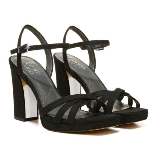 Franco Sarto Damilis Platform Sandal in Galaxy ( black / blue ) - Picture 1 of 13